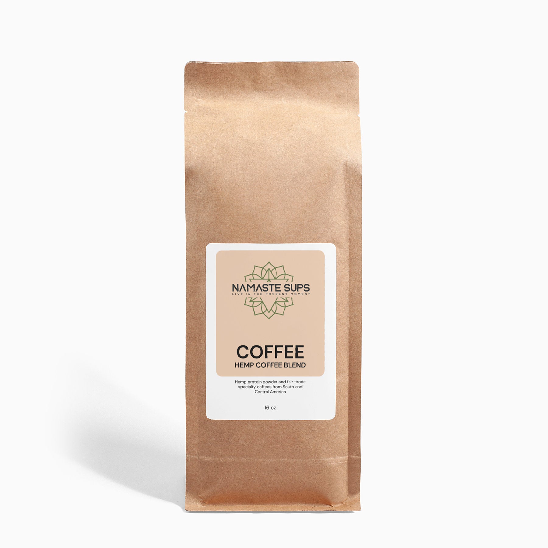 Organic Hemp Coffee Blend - Medium Roast 16oz - Energy Boost Supplement
